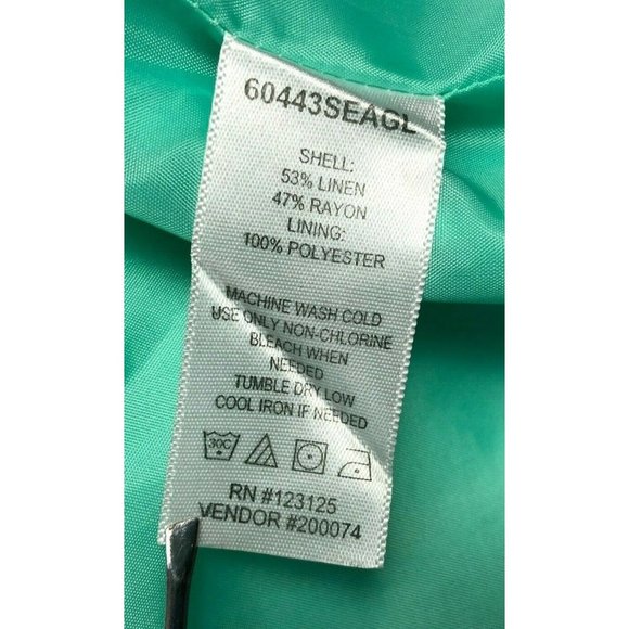 Chadwicks of Boston Women's Teal Suit Dress Style 60443SEAGL Size 16 Balzer sz14 - Picture 11 of 12